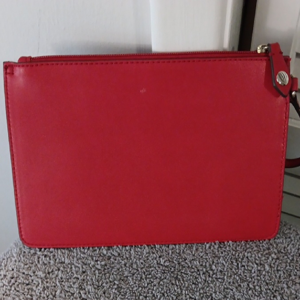 Karl Lagerfeld Vibrant Red Clutch/Wristlet - Picture 4 of 6